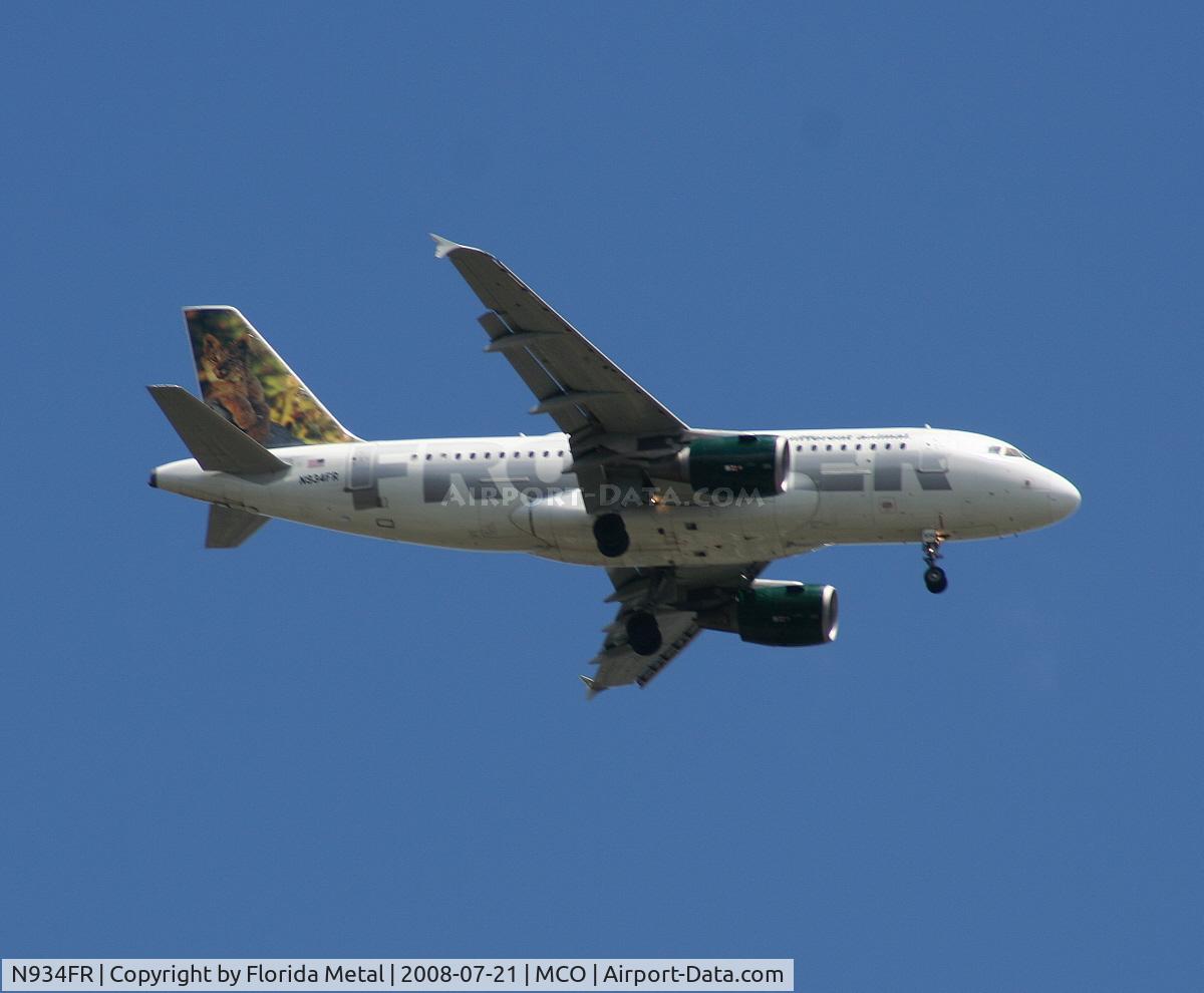 N934FR, 2004 Airbus A319-111 C/N 2287, Frontier 