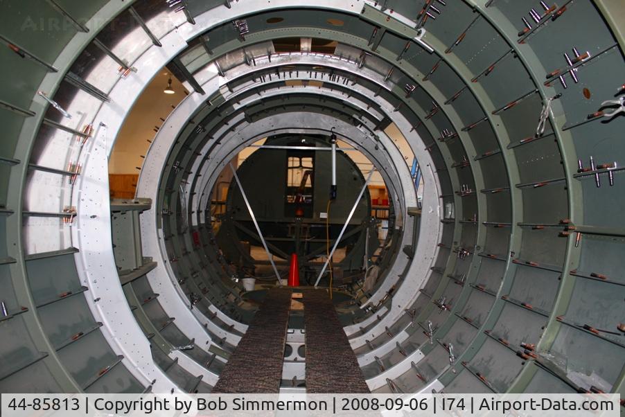 44-85813, 1944 Boeing B-17G Flying Fortress C/N 8722, Fuselage re-assembly - looking forward.