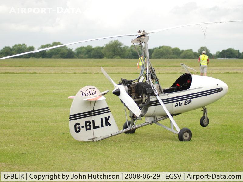 G-BLIK, 1984 Wallis WA.116/F C/N K/218/X, Autogyro G-BLIK designed by Wing Commander Ken Wallis