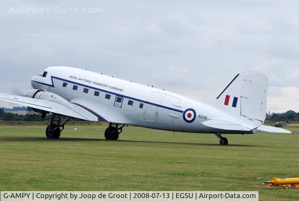 G-AMPY, 1944 Douglas C-47B-15-DK Dakota 4 C/N 26569, Air Atlantique had painted some of its Dakotas in their original RAF Transport Command colours. Two days after this picture was taken all Dakotas were grounded for passenger service.