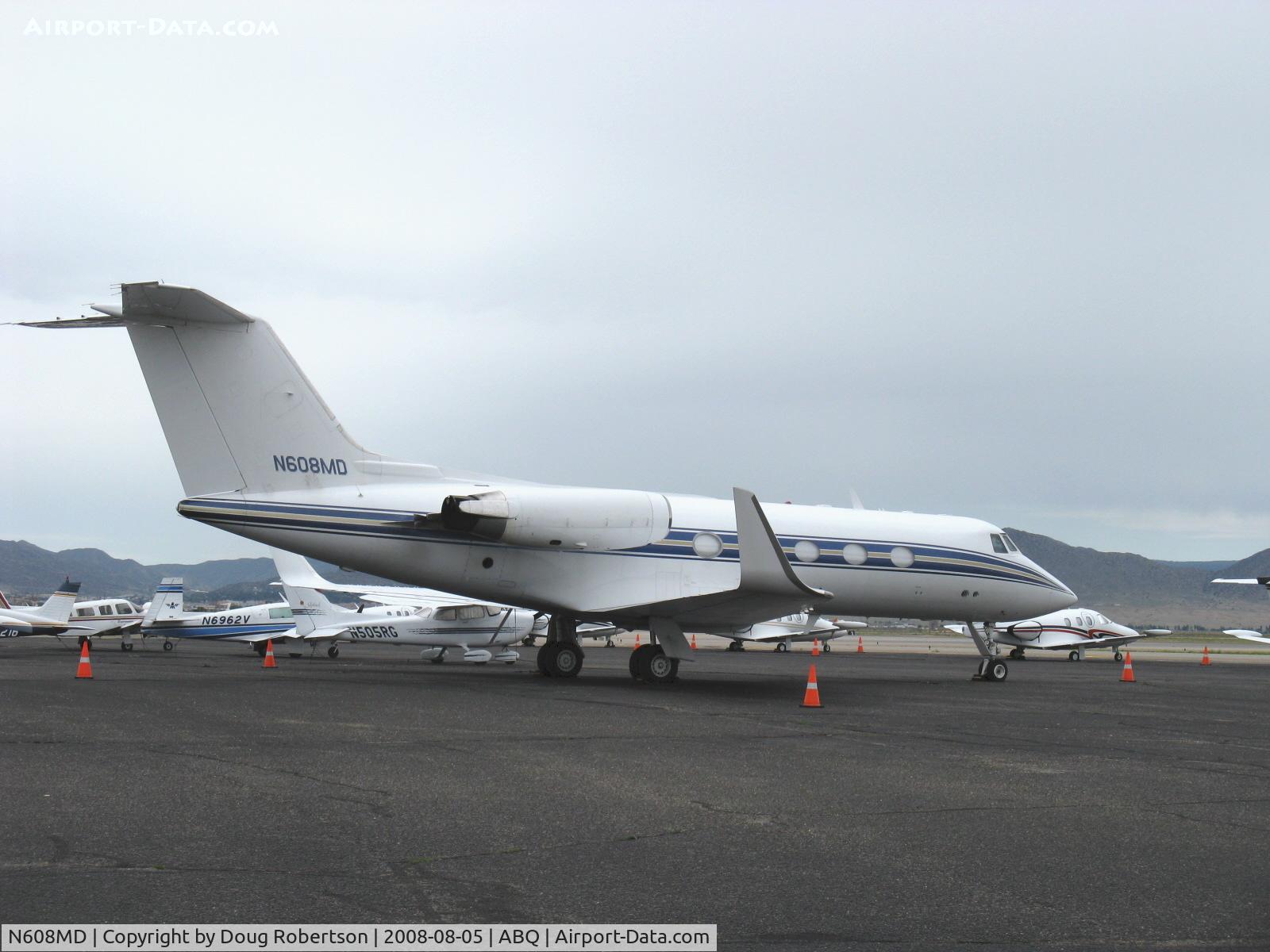N608MD, 1976 Grumman G-1159 Gulfstream II C/N 197, Grumman American G-1159 GULFSTREAM II, two Rolls Royce SPEY  Mk.511-8 turbofans 11,400 lb st each