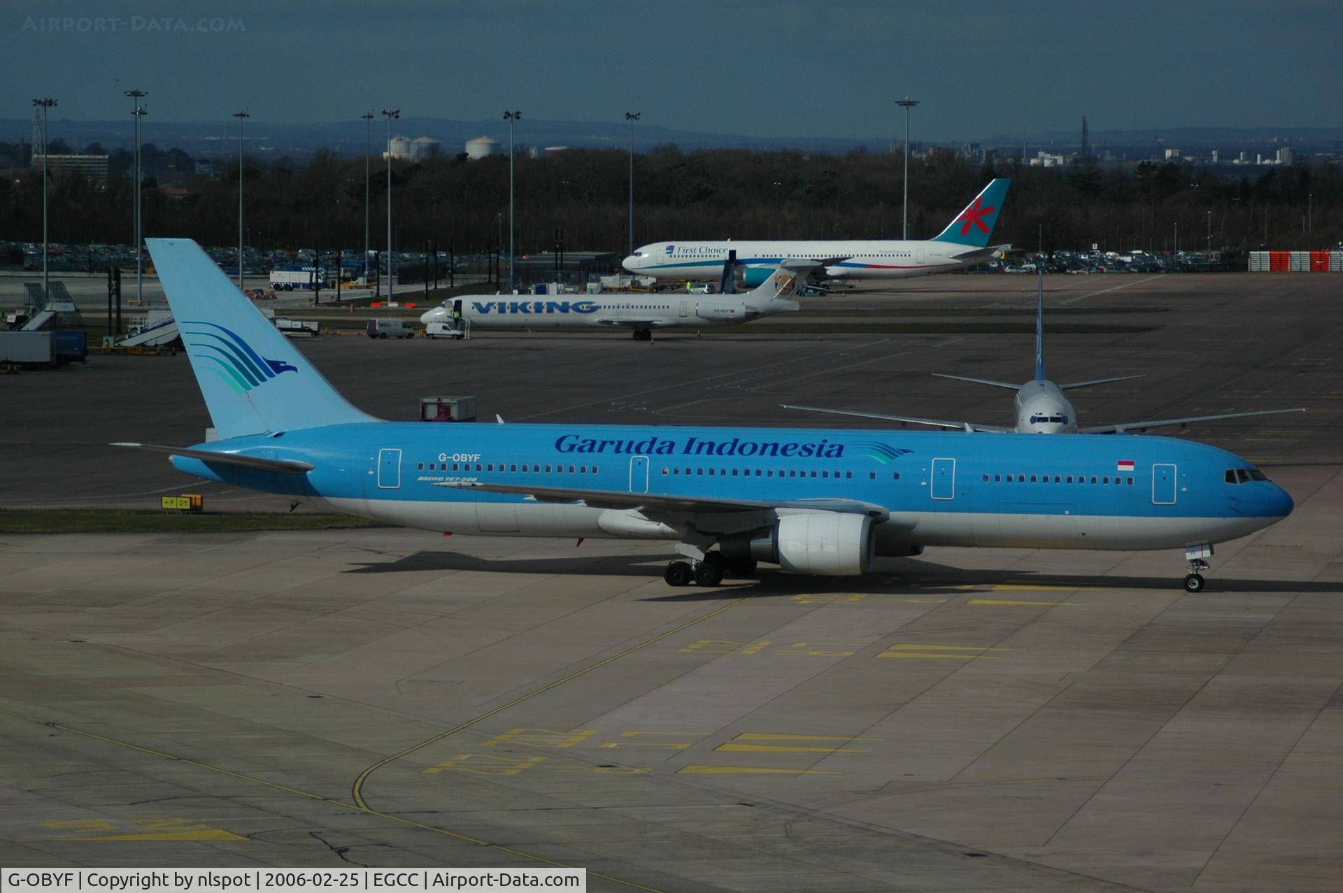 G-OBYF, 1998 Boeing 767-304 C/N 28208, Back from Garuda lease.
