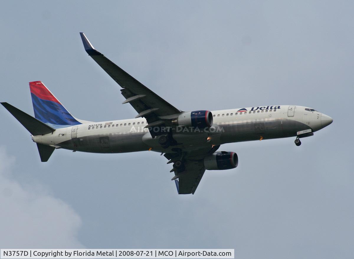 N3757D, 2001 Boeing 737-832 C/N 30813, Delta 737-800