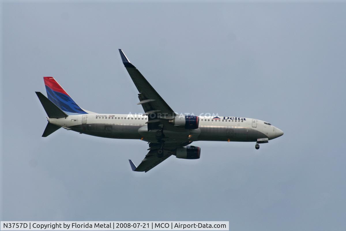 N3757D, 2001 Boeing 737-832 C/N 30813, Delta 737-800