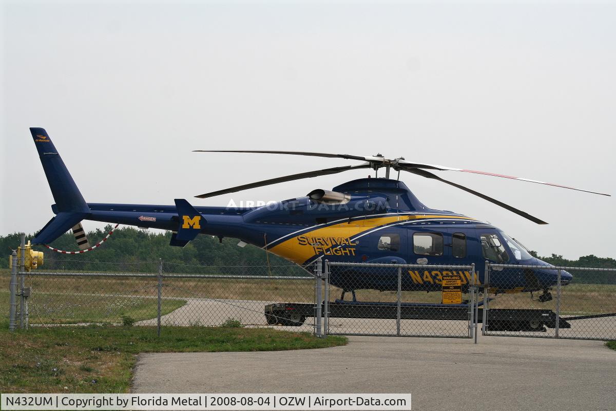 N432UM, 1998 Bell 430 C/N 49046, Michigan Life Flight Bell 430