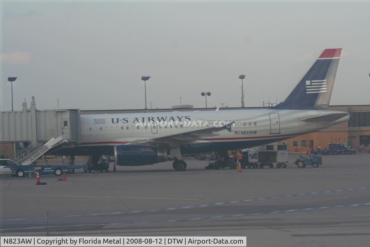 N823AW, 2001 Airbus A319-132 C/N 1463, US Airways A319