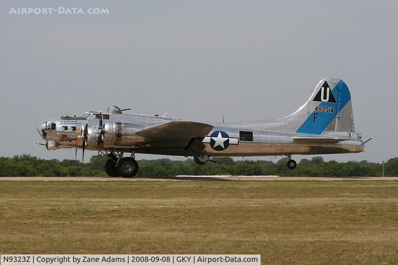 N9323Z, 1944 Boeing B-17G-85-DL Flying Fortress C/N 32155, CAF B-17 - Sentimental Journey at Arlington Municipal for a summer tour stop.