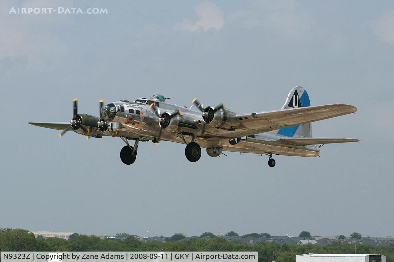 N9323Z, 1944 Boeing B-17G-85-DL Flying Fortress C/N 32155, CAF B-17 - Sentimental Journey at Arlington Municipal for a summer tour stop.