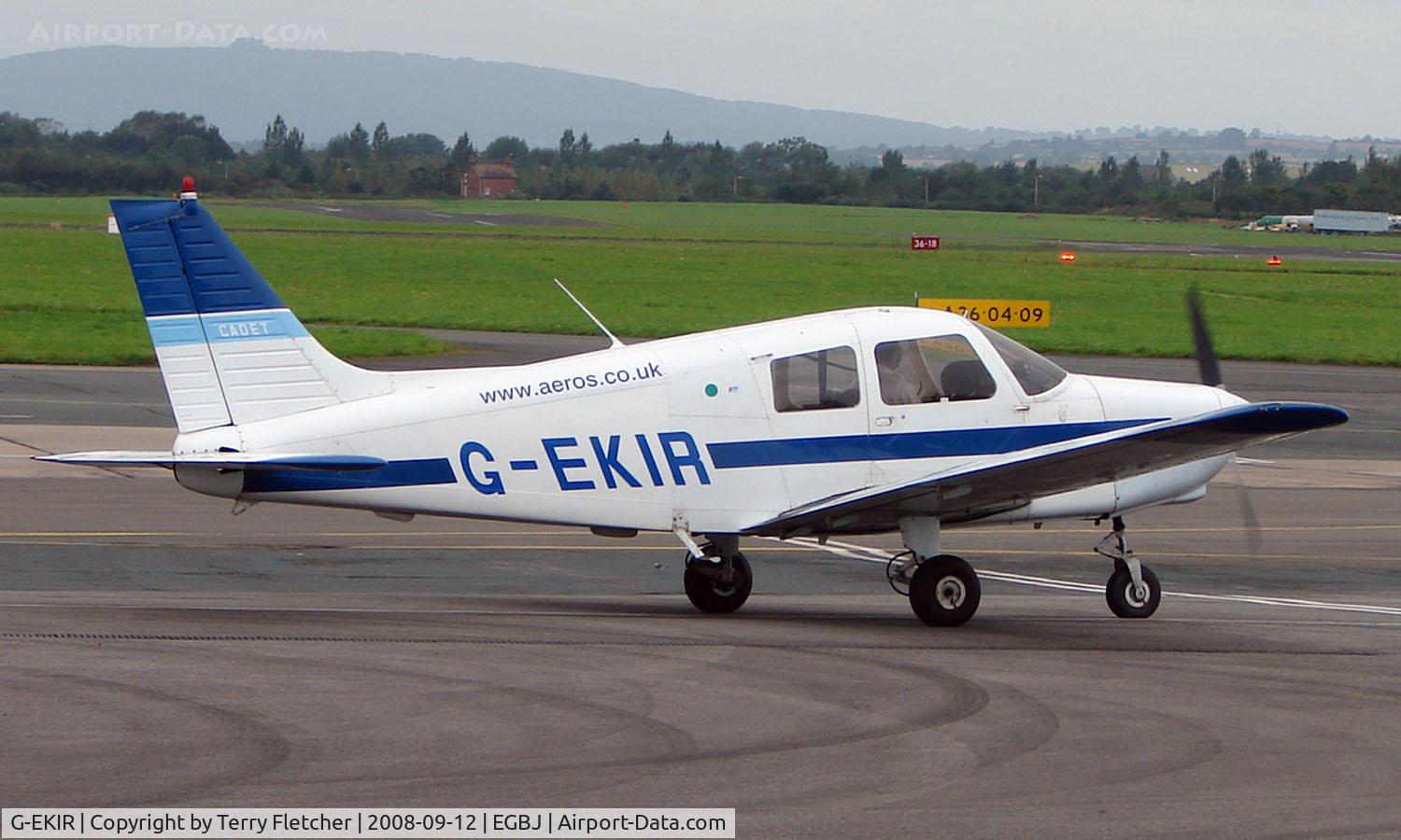 G-EKIR, 1989 Piper PA-28-161 Cadet C/N 28-41157, Pa-28-161 noted at Gloucestershire Airport  UK in Sept 2008