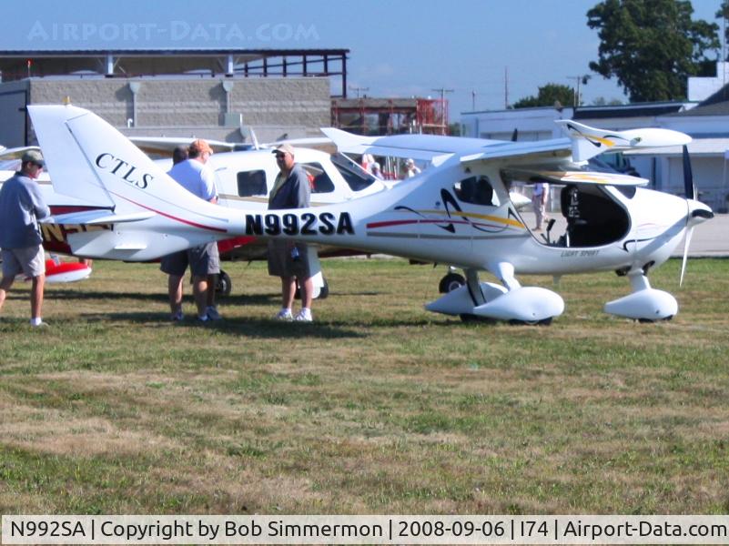 N992SA, 2008 Flight Design CTLS C/N 08-02-06, MERFI Fly-in - Urbana, Ohio