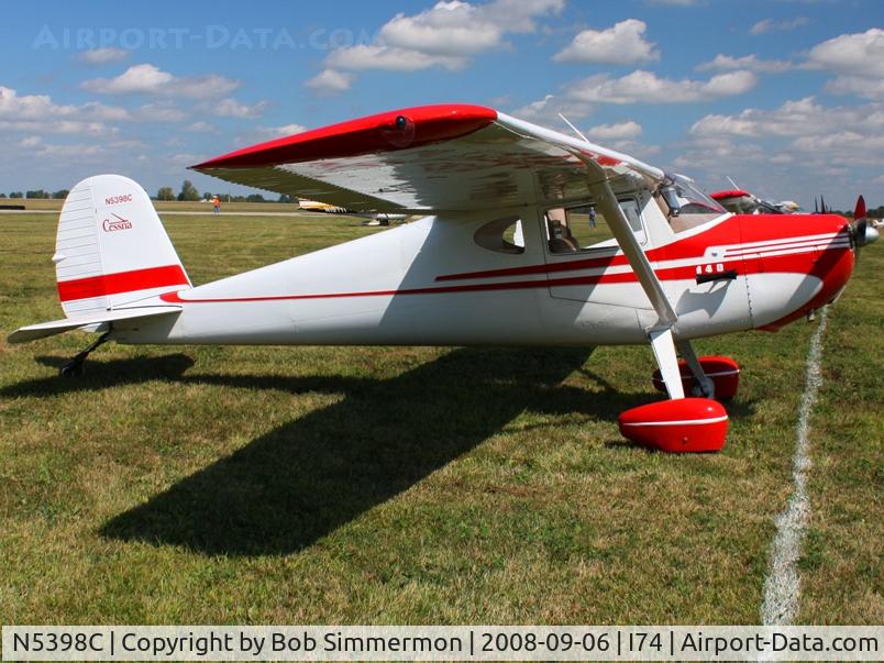 N5398C, 1950 Cessna 140A C/N 15531, MERFI Fly-in - Urbana, Ohio