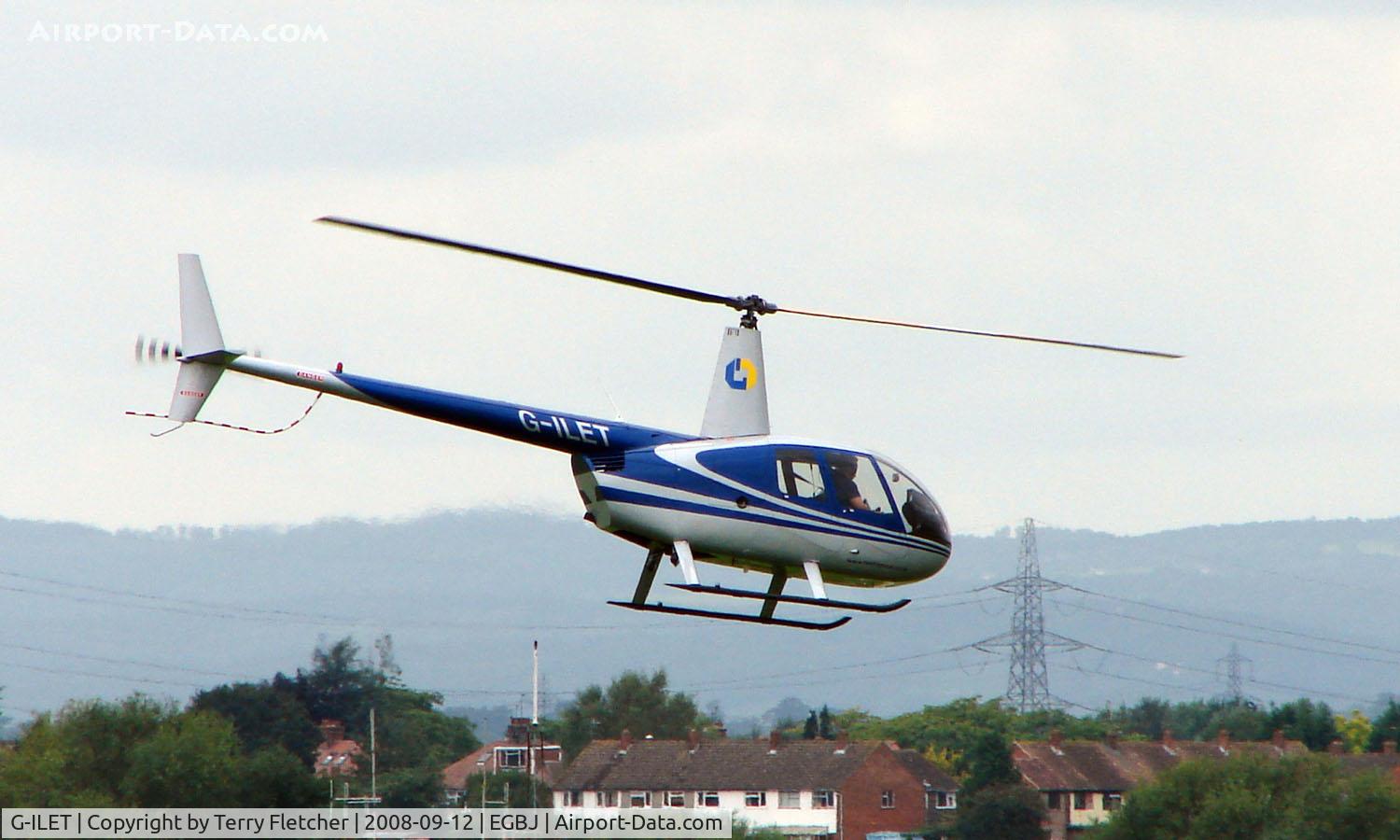 G-ILET, 2005 Robinson R44 II C/N 10789, R44 Raven noted at Gloucestershire Airport  UK in Sept 2008