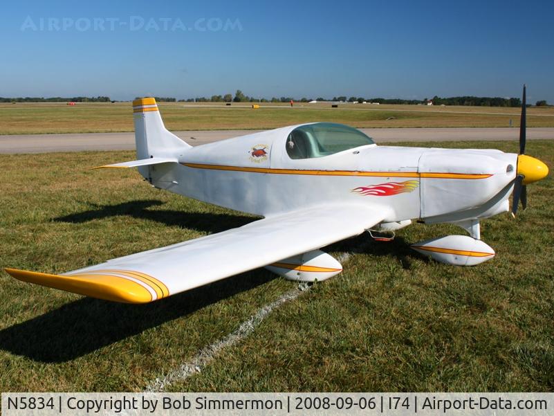 N5834, 1995 Rand Robinson KR-2 C/N 5834, MERFI Fly-in - Urbana, Ohio