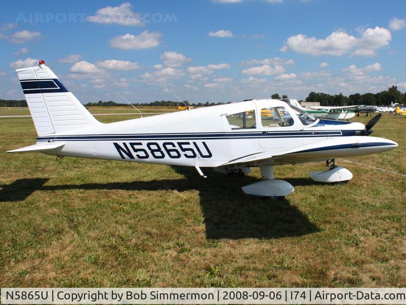 N5865U, 1970 Piper PA-28-140 C/N 28-26697, MERFI Fly-in - Urbana, Ohio
