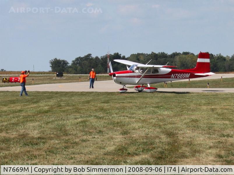 N7669M, 1959 Cessna 175 Skylark C/N 55969, MERFI Fly-in - Urbana, Ohio