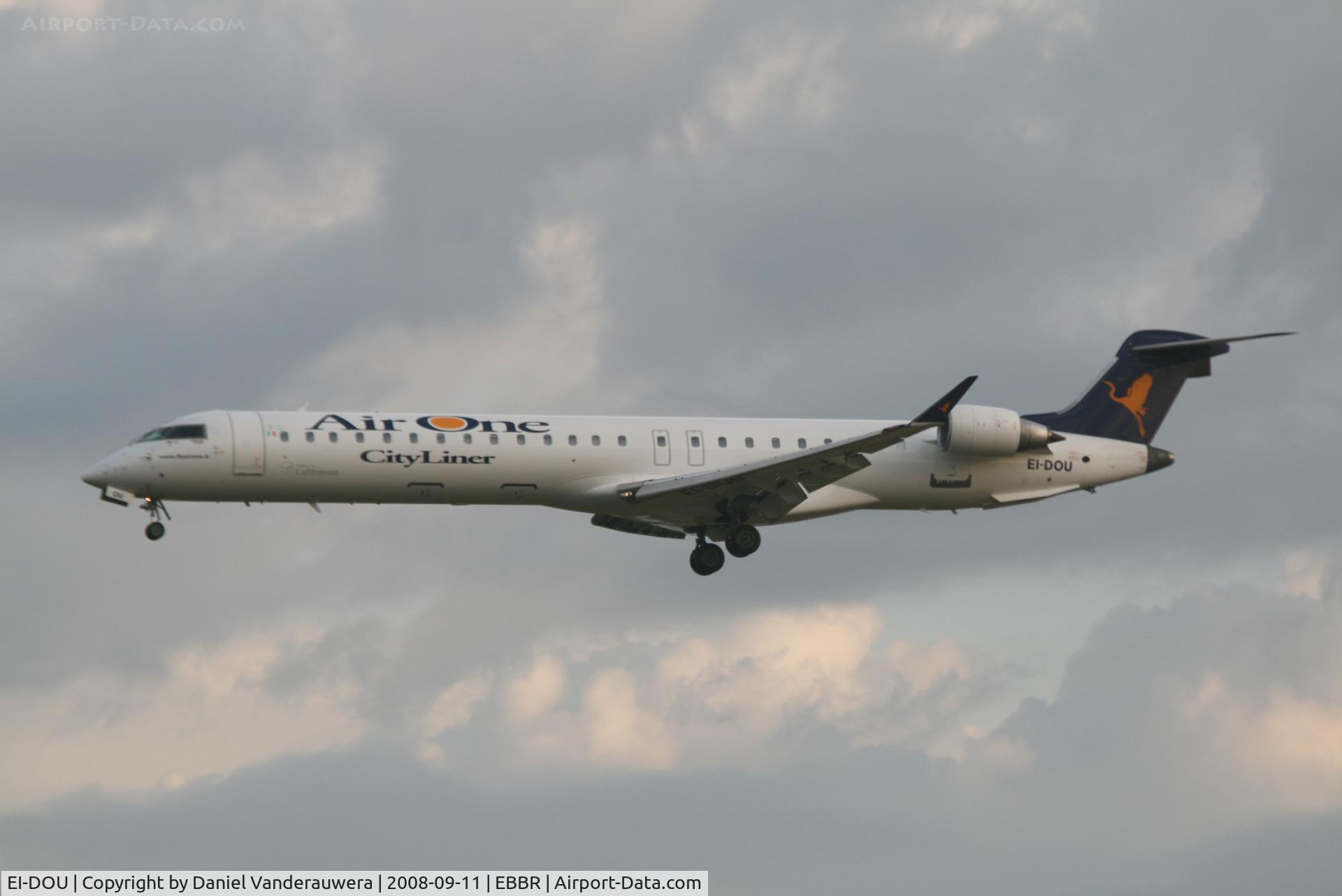 EI-DOU, 2006 Bombardier CRJ-900 (CL-600-2D24) C/N 15068, arrival of flight AP2730 to rwy 25L