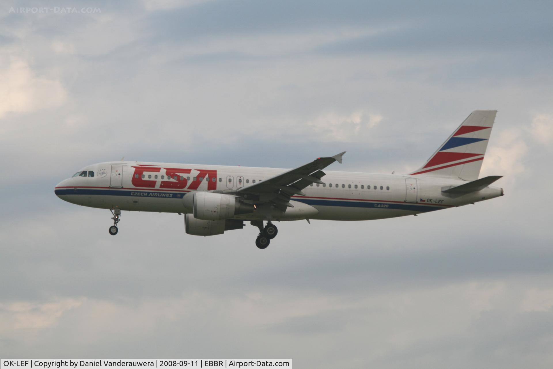 OK-LEF, 2006 Airbus A320-214 C/N 2758, arrival of flight OK630 to rwy 25L