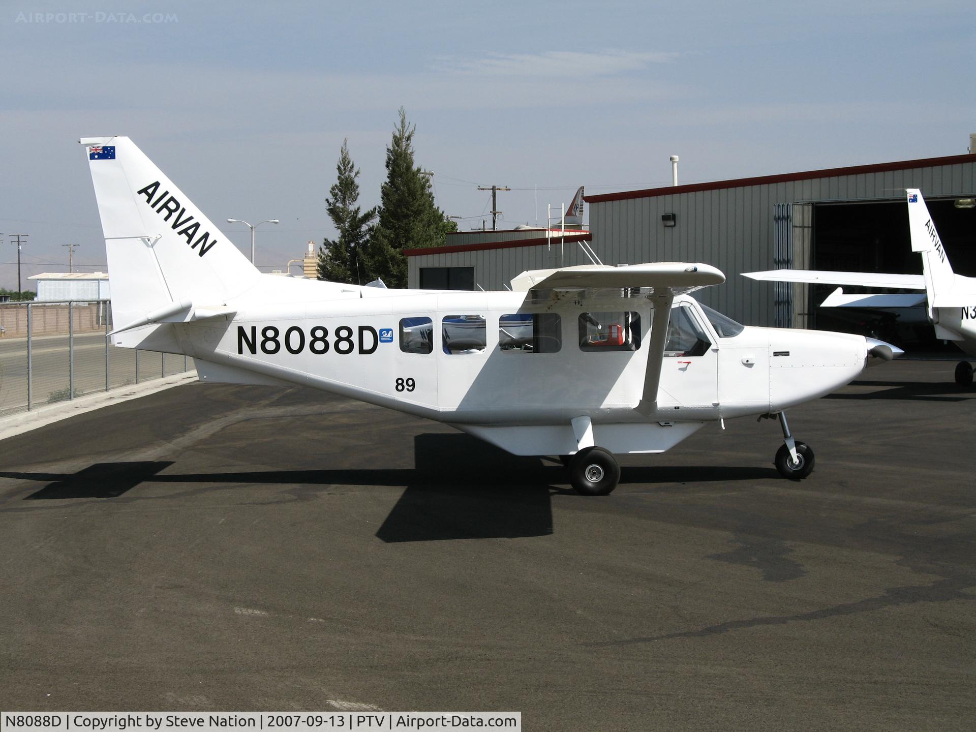 N8088D, Gippsland GA-8 Airvan C/N GA8-05-089, AIRVAN Gippsland GA-8 being outfitted for deliver @ Porterville, CA