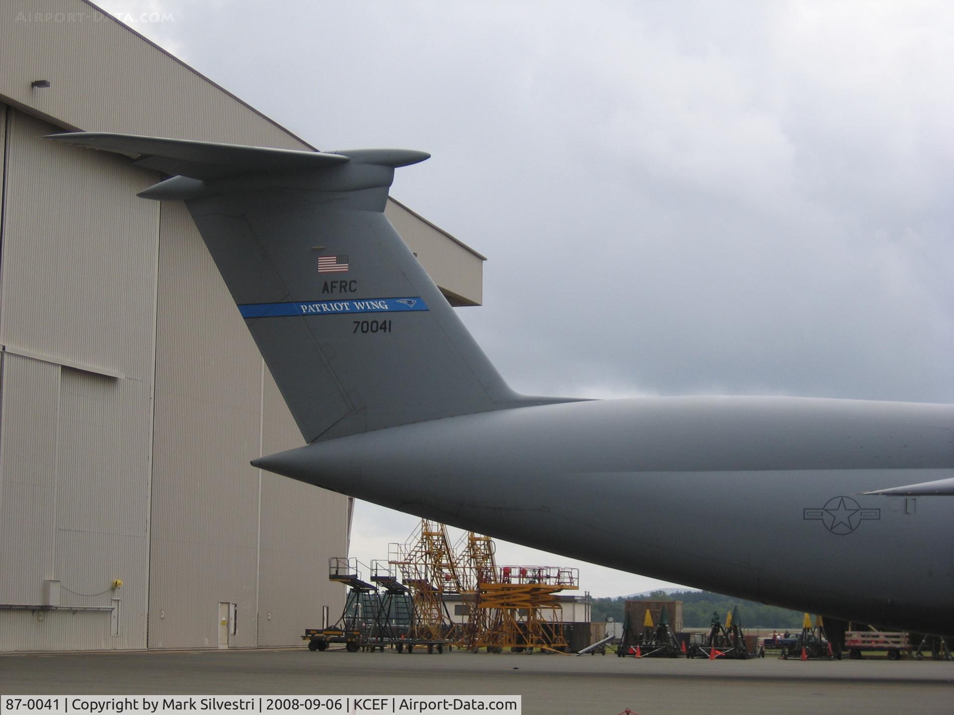 87-0041, 1987 Lockheed C-5B Galaxy C/N 500-0127, Westover ARB 2008