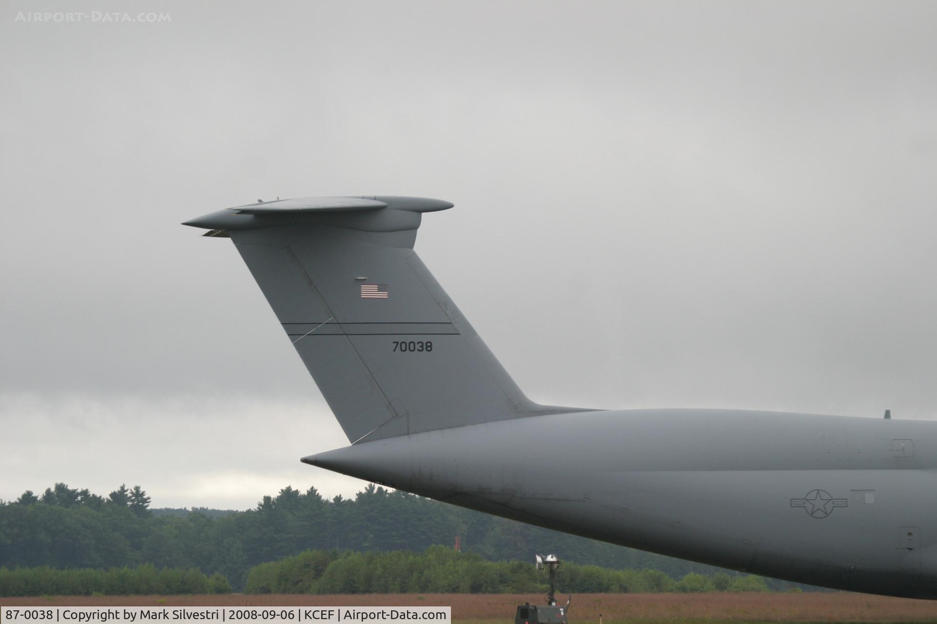 87-0038, 1987 Lockheed C-5B Galaxy C/N 500-0124, Westover ARB 2008