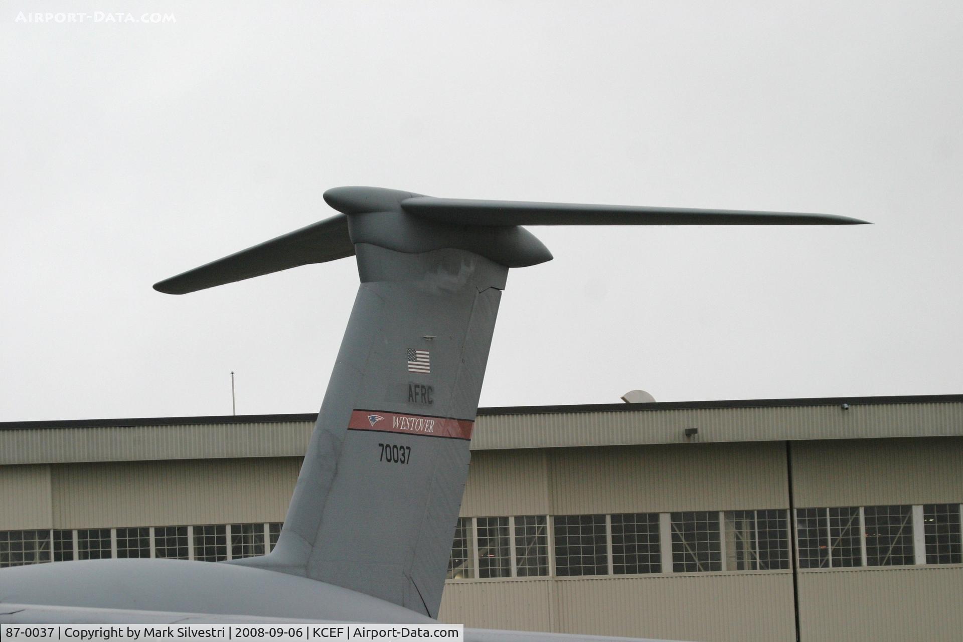 87-0037, 1987 Lockheed C-5B Galaxy C/N 500-0123, Westover ARB 2008