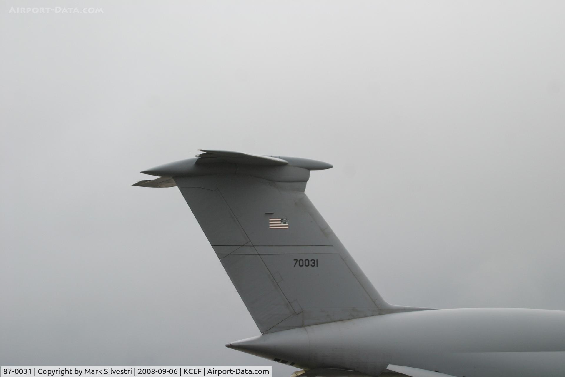 87-0031, 1987 Lockheed C-5B Galaxy C/N 500-0117, Westover ARB 2008