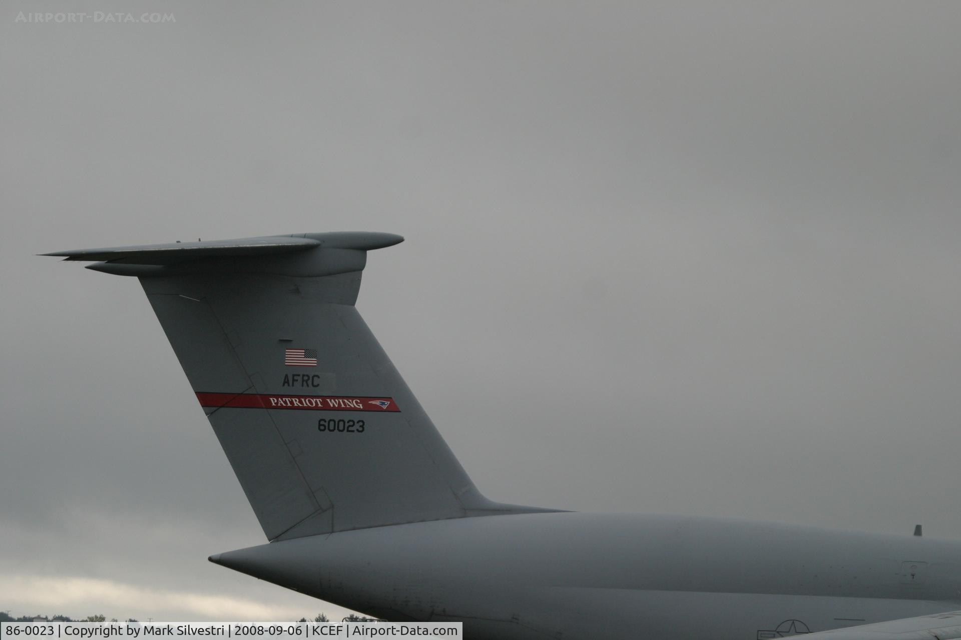 86-0023, 1986 Lockheed C-5B Galaxy C/N 500-0109, Westover ARB 2008