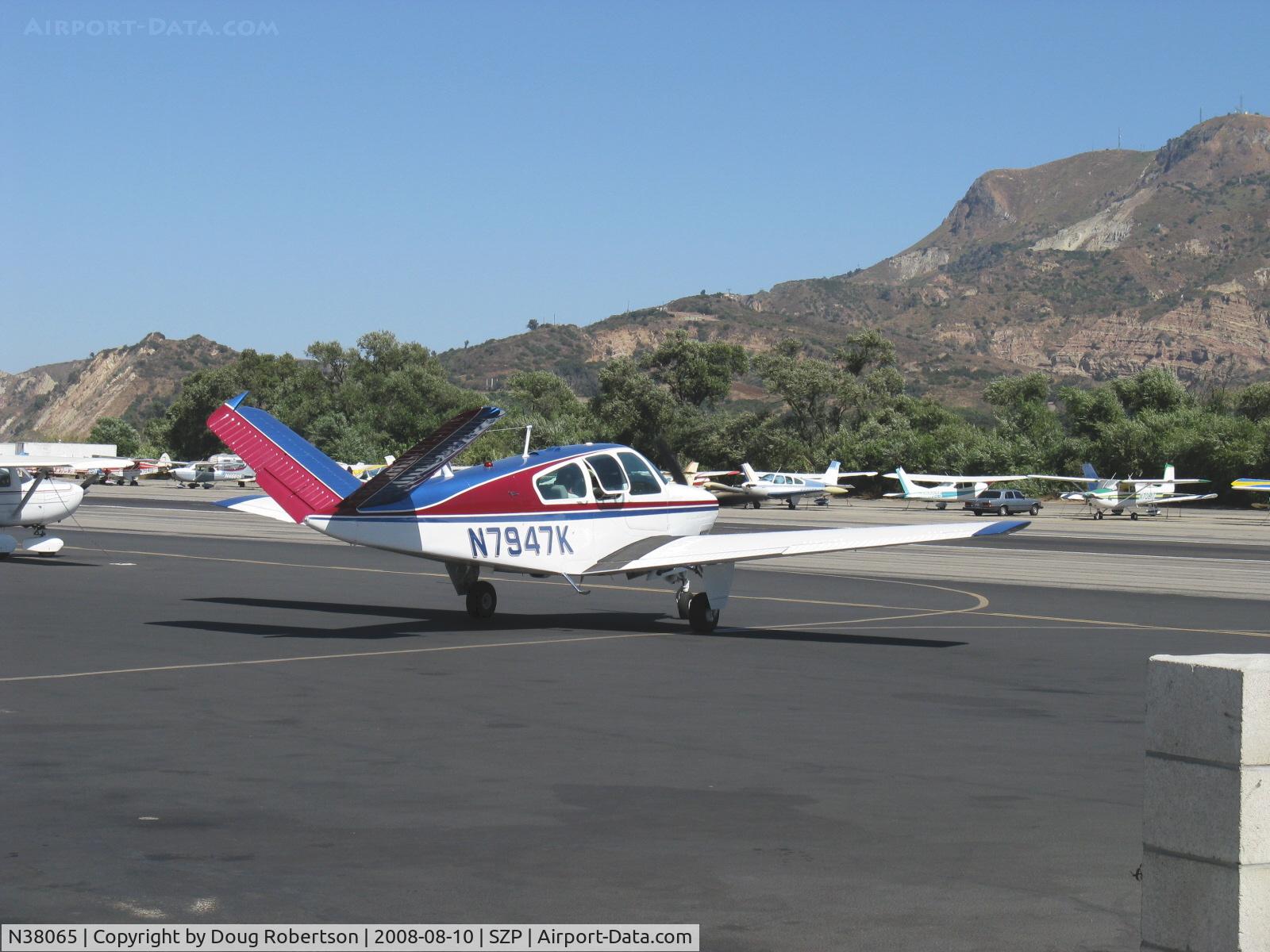 N38065, 1980 Beech V35B Bonanza C/N D-10361, 1980 Beech V35B BONANZA, Continental IO-520-B 285 Hp, taxi