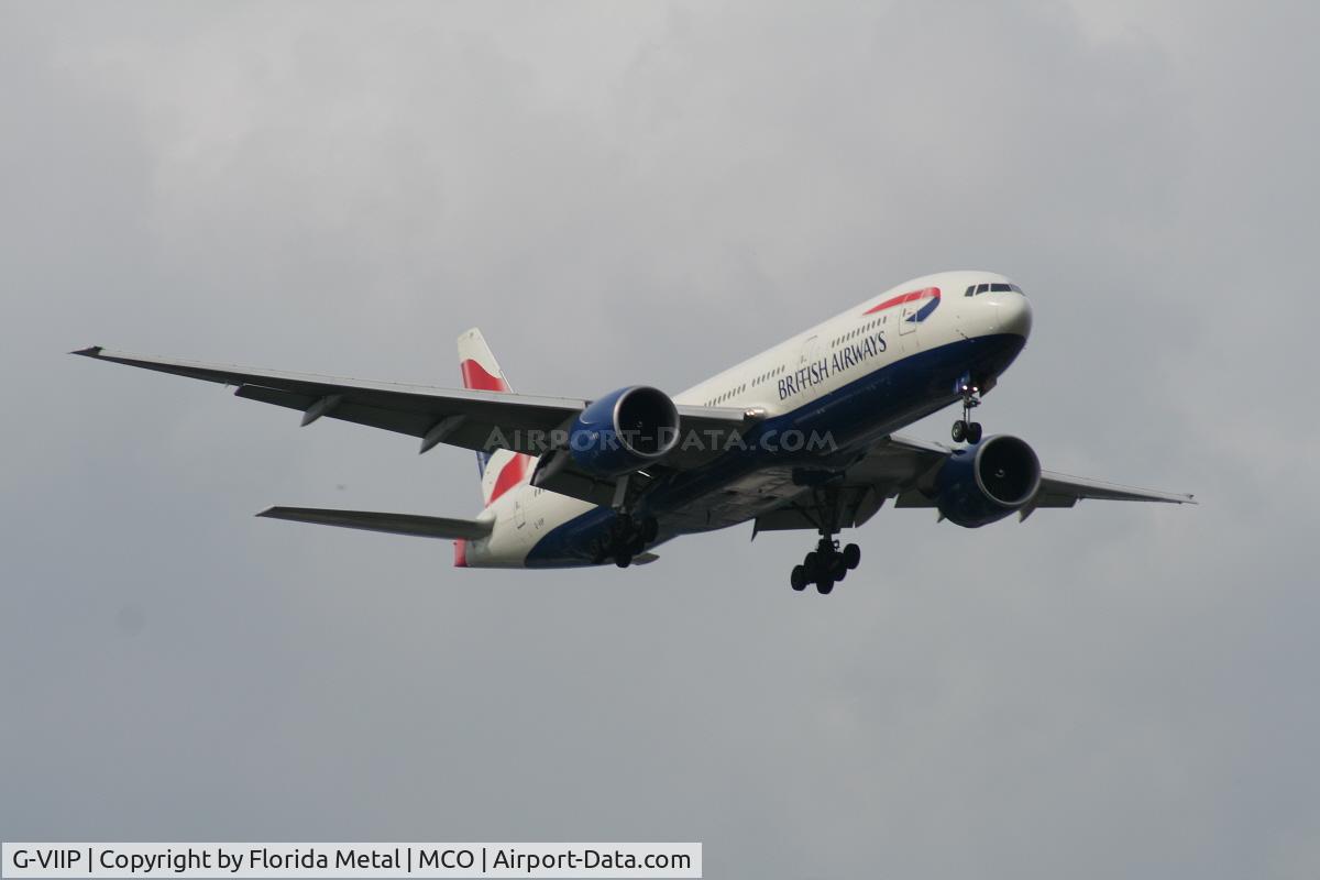 G-VIIP, 1999 Boeing 777-236 C/N 29321, British Airways 777-200 arriving from LGW