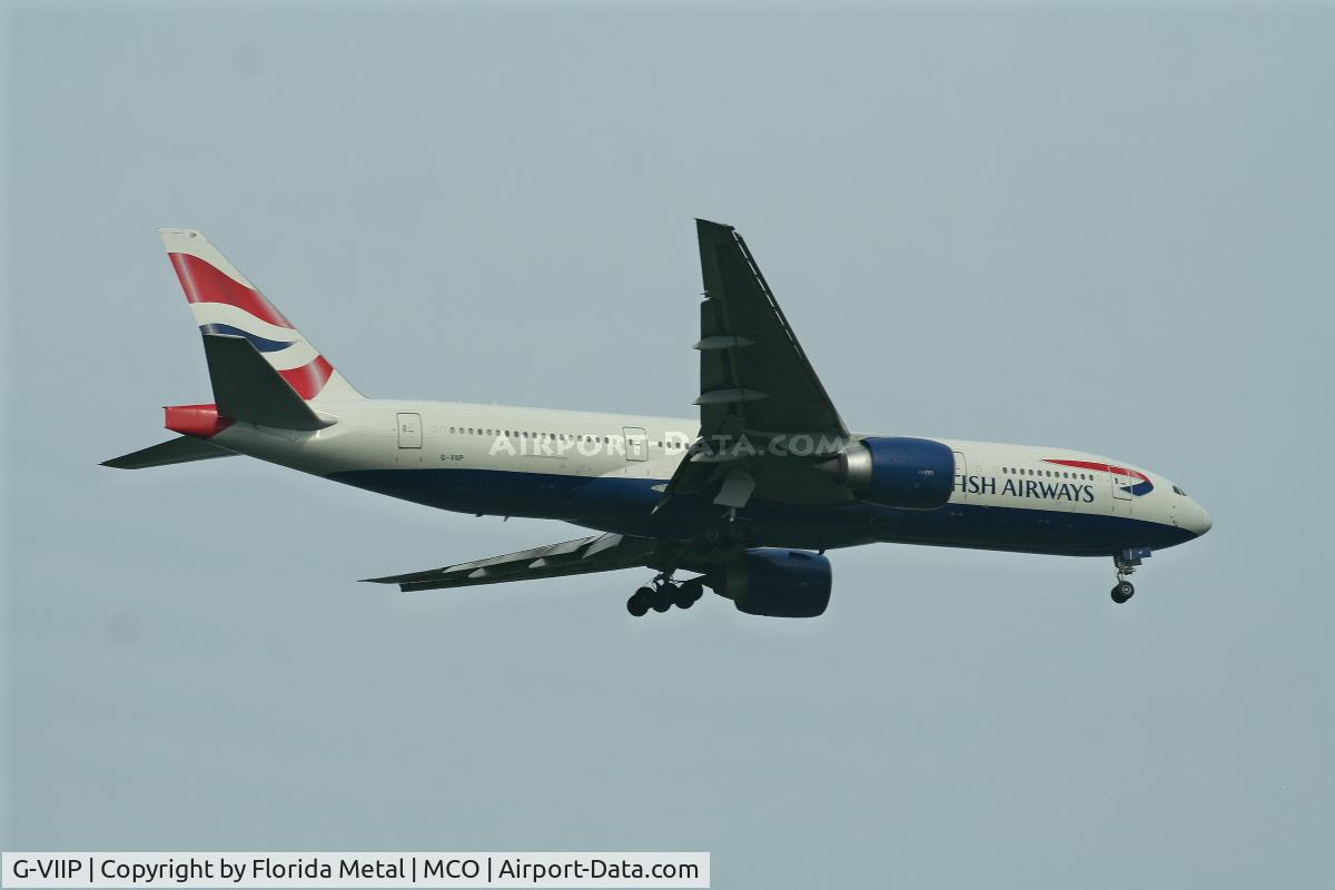 G-VIIP, 1999 Boeing 777-236 C/N 29321, British Airways 777-200 arriving from LGW