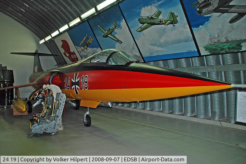 24 19, Fokker RF-104G Starfighter C/N 8161, at Baden-Baden Museum
