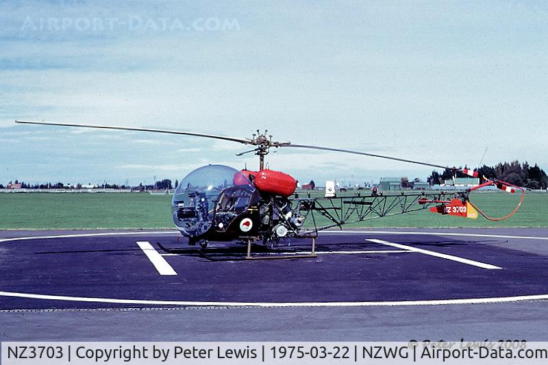 NZ3703, 1965 Bell 47G-3B-1 Sioux C/N 6516, RNZAF