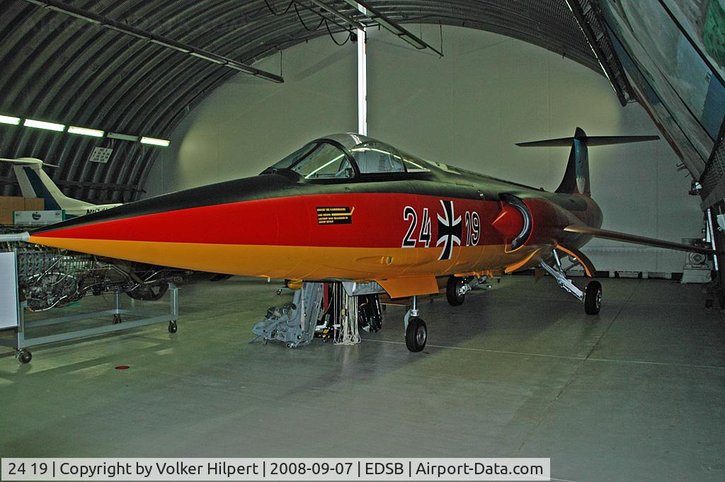 24 19, Fokker RF-104G Starfighter C/N 8161, at Baden-Baden Museum