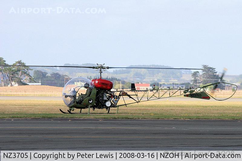 NZ3705, 1965 Bell 47G-3B-1 Sioux C/N 6518, RNZAF