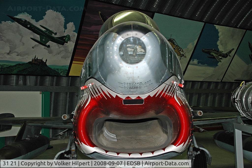 31 21, Fiat G-91R/3 C/N D388, at Baden-Baden Museum