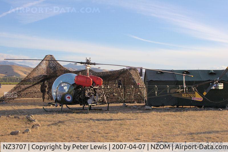 NZ3707, 1970 Bell 47G-3B-1 Sioux C/N 6809, RNZAF