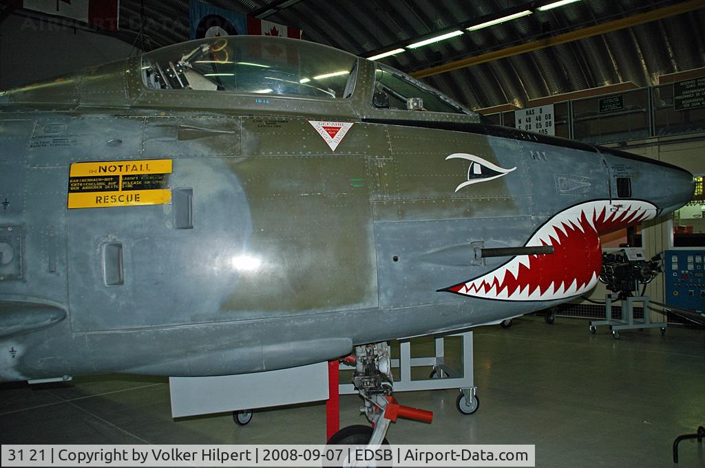 31 21, Fiat G-91R/3 C/N D388, at Baden-Baden Museum