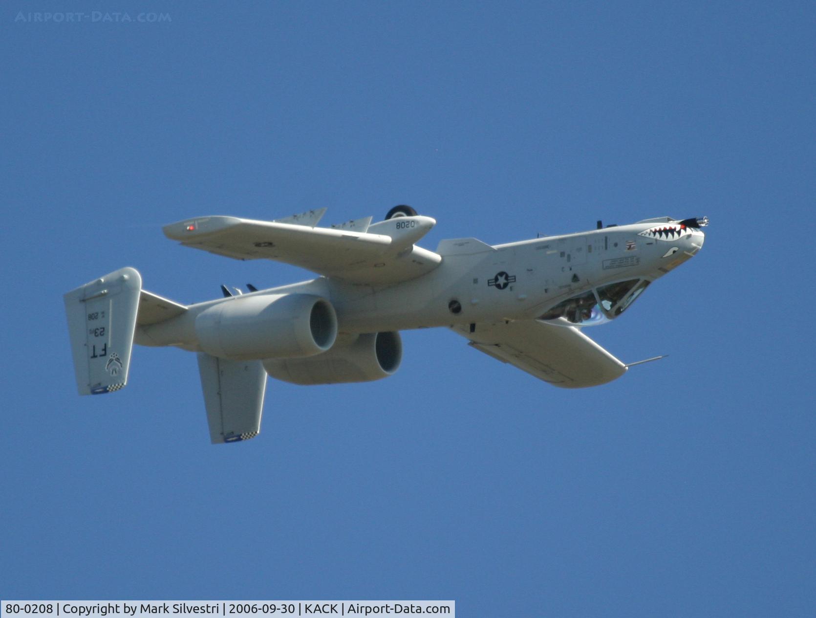 80-0208, 1980 Fairchild Republic A-10C Thunderbolt II C/N A10-0558, Nantucket Airshow 2006