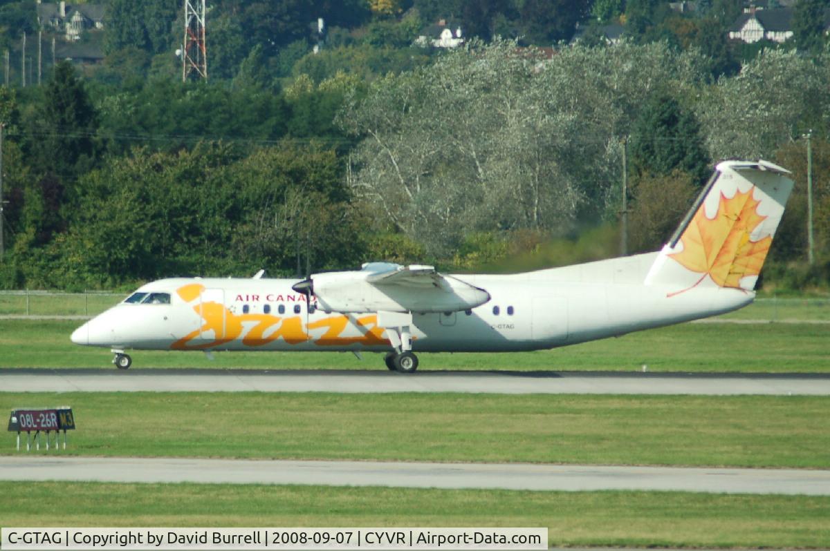 C-GTAG, 1990 De Havilland Canada DHC-8-301 Dash 8 C/N 200, Air Canada Jazz - Landing
