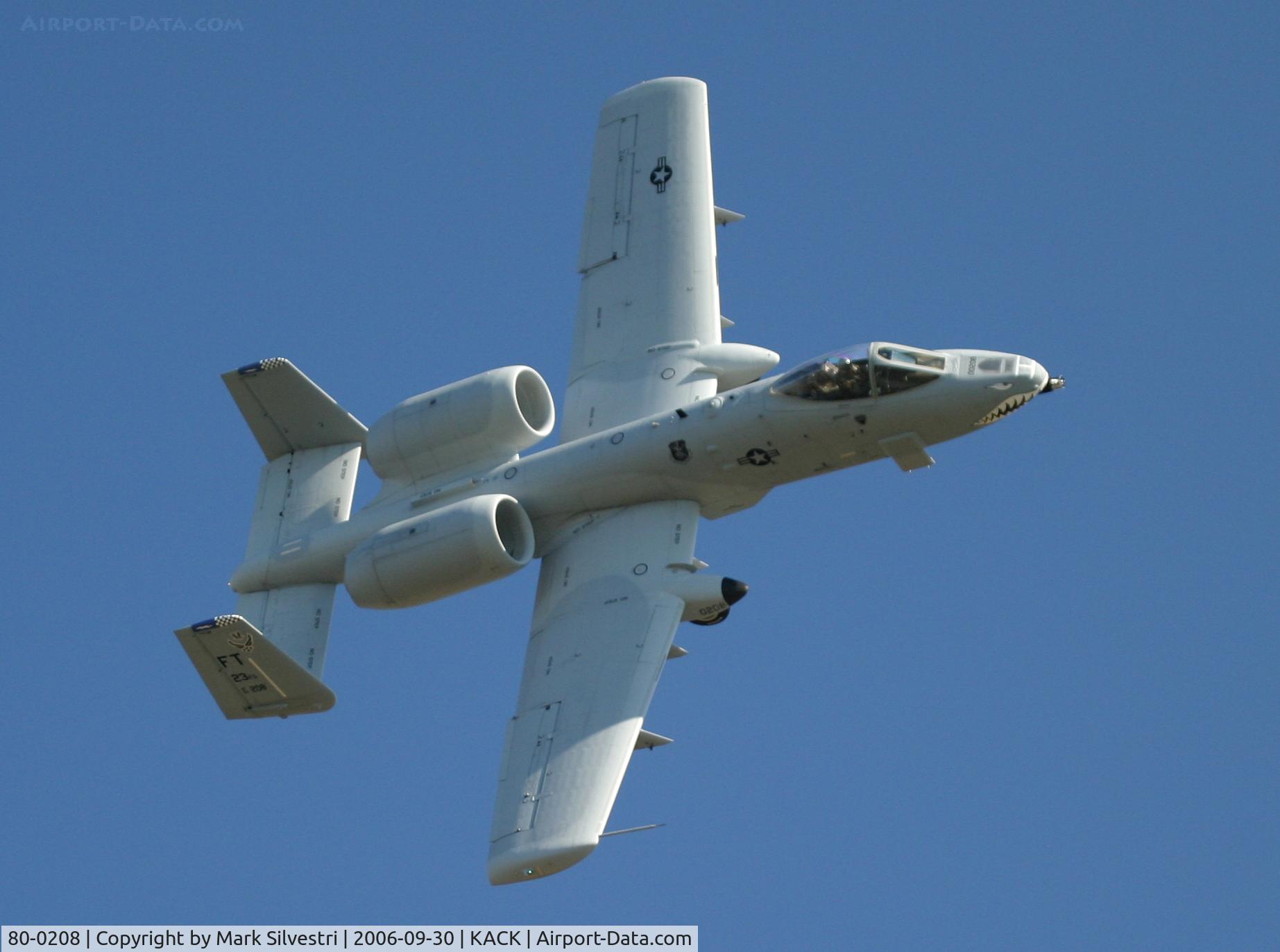 80-0208, 1980 Fairchild Republic A-10C Thunderbolt II C/N A10-0558, Nantucket Airshow 2006