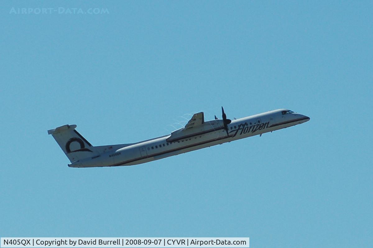 N405QX, 2001 Bombardier DHC-8-402 Dash 8 C/N 4047, Horizon - Taking Off