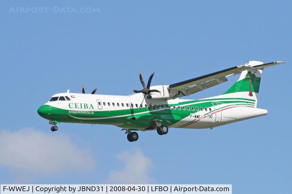 F-WWEJ, 2008 ATR 72-212A C/N 790, ATR72-500