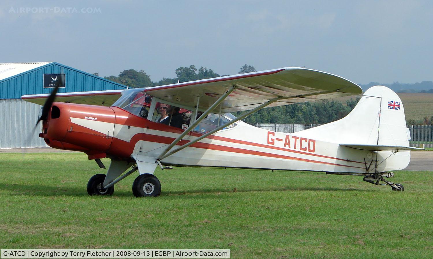 G-ATCD, 1965 Beagle D-5/180 Husky C/N 3683, on display at Kemble 2008 - Saturday - Battle of Britain Open Day
