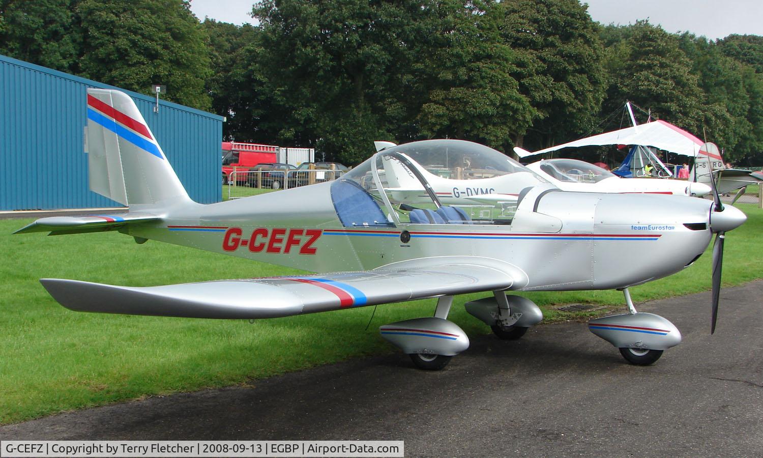 G-CEFZ, 2006 Cosmik EV-97 TeamEurostar UK C/N 2824, Eurostar on display at Kemble 2008 - Saturday - Battle of Britain Open Day