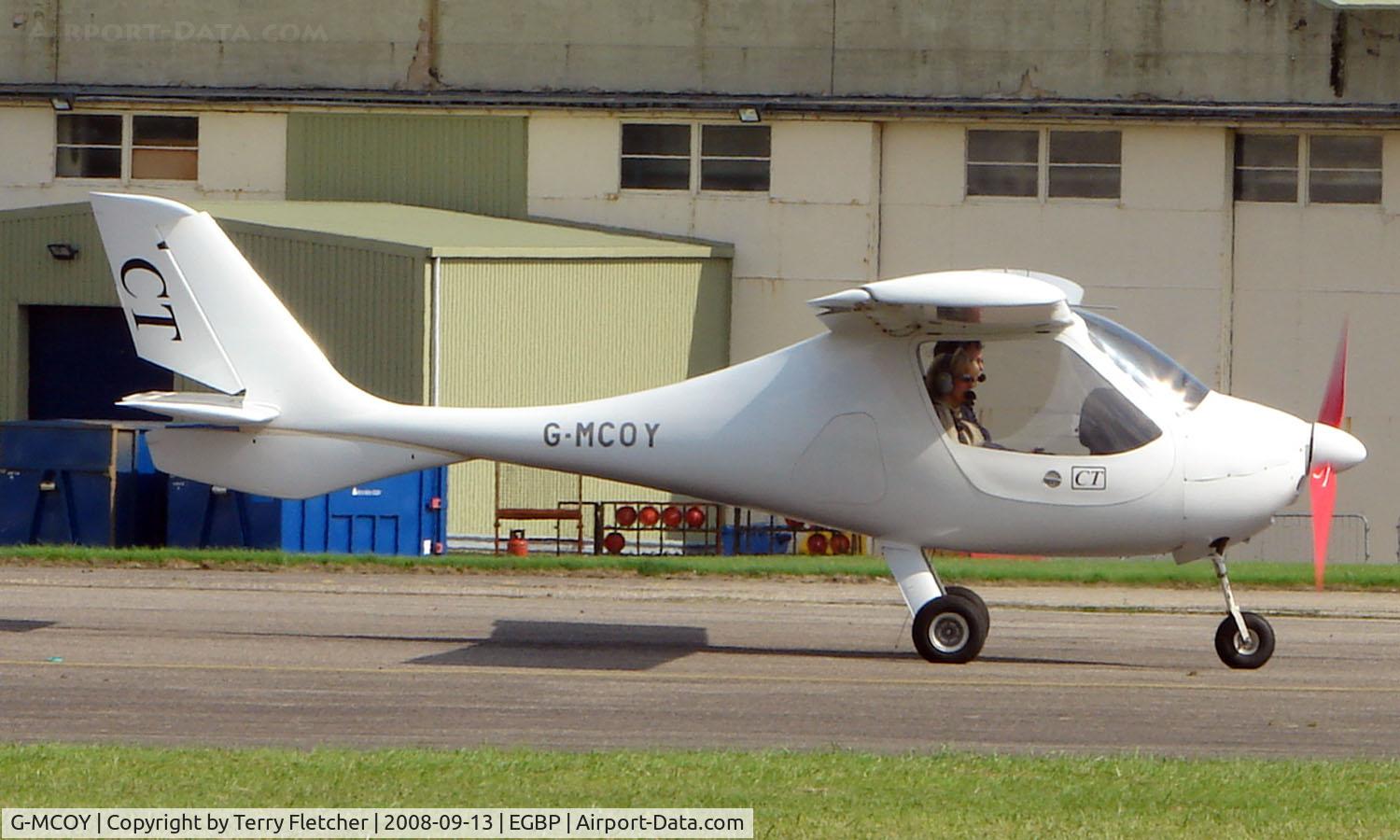 G-MCOY, 2001 Flight Design CT2K C/N 01.04.01.12, Pegasus Microlight on display at Kemble 2008 - Saturday - Battle of Britain Open Day