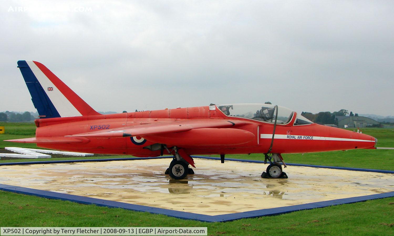 XP502, 1962 Folland Gnat T.1 C/N FL517, Gnat on display at Kemble 2008 - Saturday - Battle of Britain Open Day