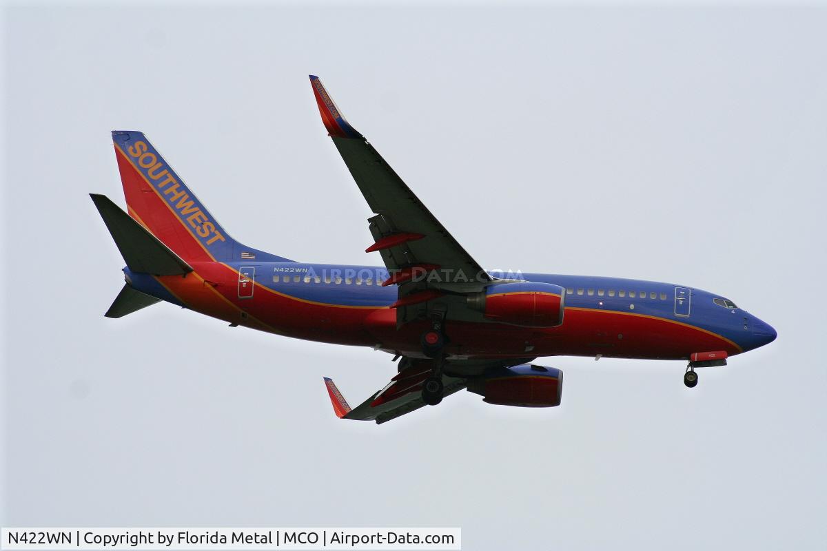 N422WN, 2002 Boeing 737-7H4 C/N 29826, Southwest 737-700