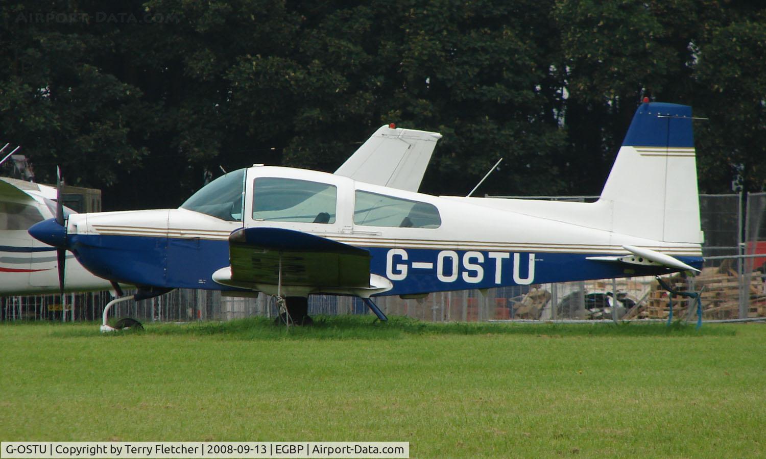 G-OSTU, 1979 Gulfstream American AA-5A Cheetah C/N AA5A-0807, Grumman AA-5A on display at Kemble 2008 - Saturday - Battle of Britain Open Day
