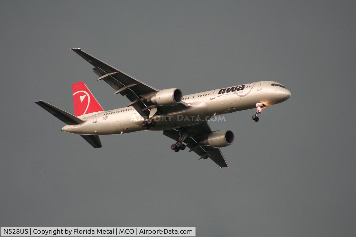 N528US, 1987 Boeing 757-251 C/N 23843, Northwest 757-200
