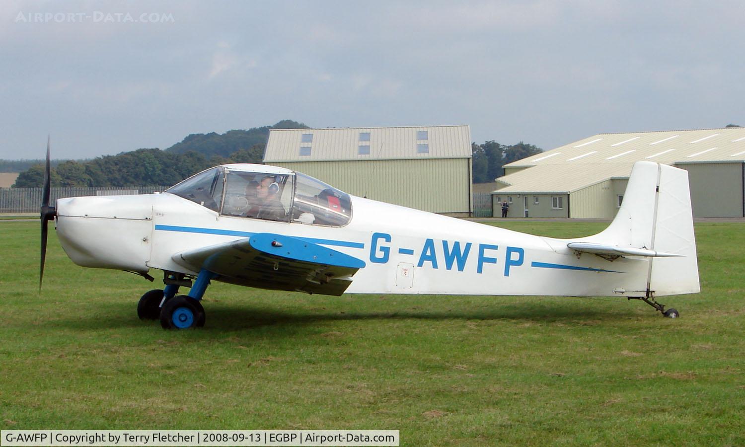G-AWFP, 1968 Rollason Druine D-62B Condor C/N RAE/631, 1968 Druine Condor on display at Kemble 2008 - Saturday - Battle of Britain Open Day